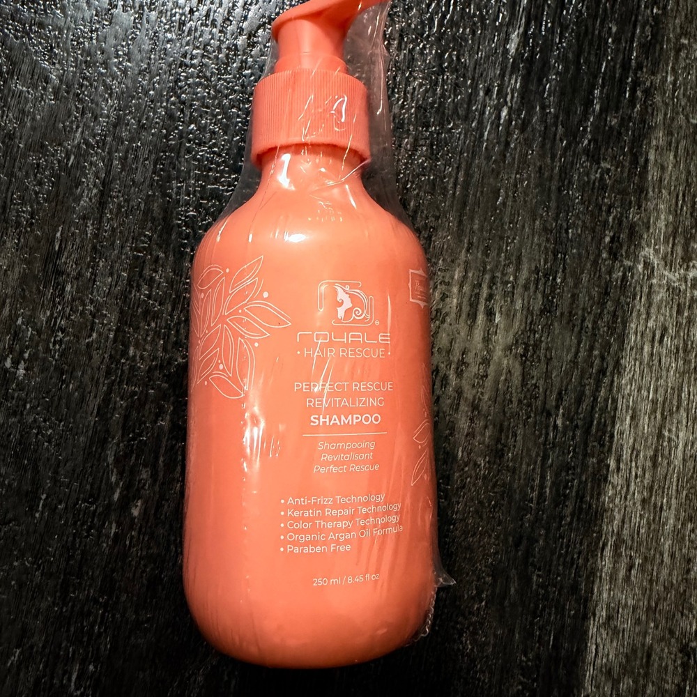 Royale Hair Rescue Shampoo Unisex 8.45oz Peach Revitalizing Keratin Argan Oil